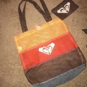 Rosy beach bag